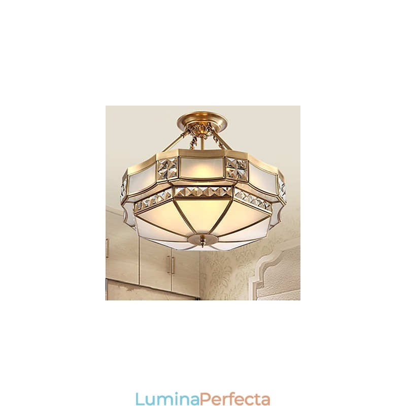 Lampă tradițională clasică, rustică, din alamă, din metal