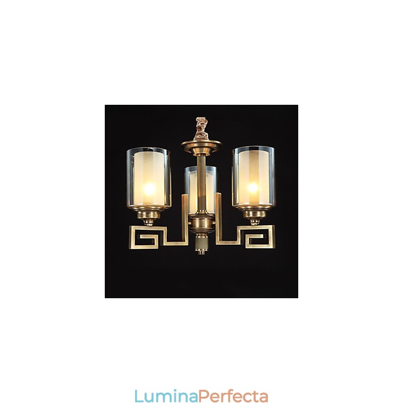 Lampă în stil chinezesc Lampă de cupru Lampă de cupru