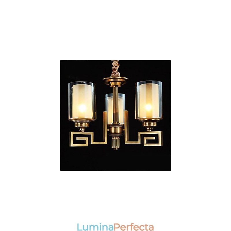 Lampă în stil chinezesc Lampă de cupru Lampă de cupru