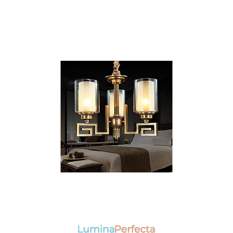 Lampă în stil chinezesc Lampă de cupru Lampă de cupru