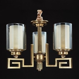 Lampă în stil chinezesc Lampă de cupru Lampă de cupru