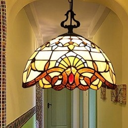 Lampă pastorală europeană de 1 metru Creative Art Glass Small Droplight