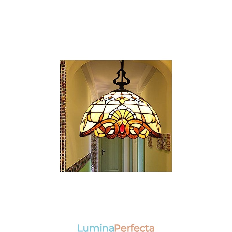 Lampă pastorală europeană de 1 metru Creative Art Glass Small Droplight
