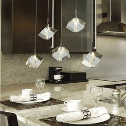 Lampă de cristal de modă Pandantiv de cristal cu cinci capete