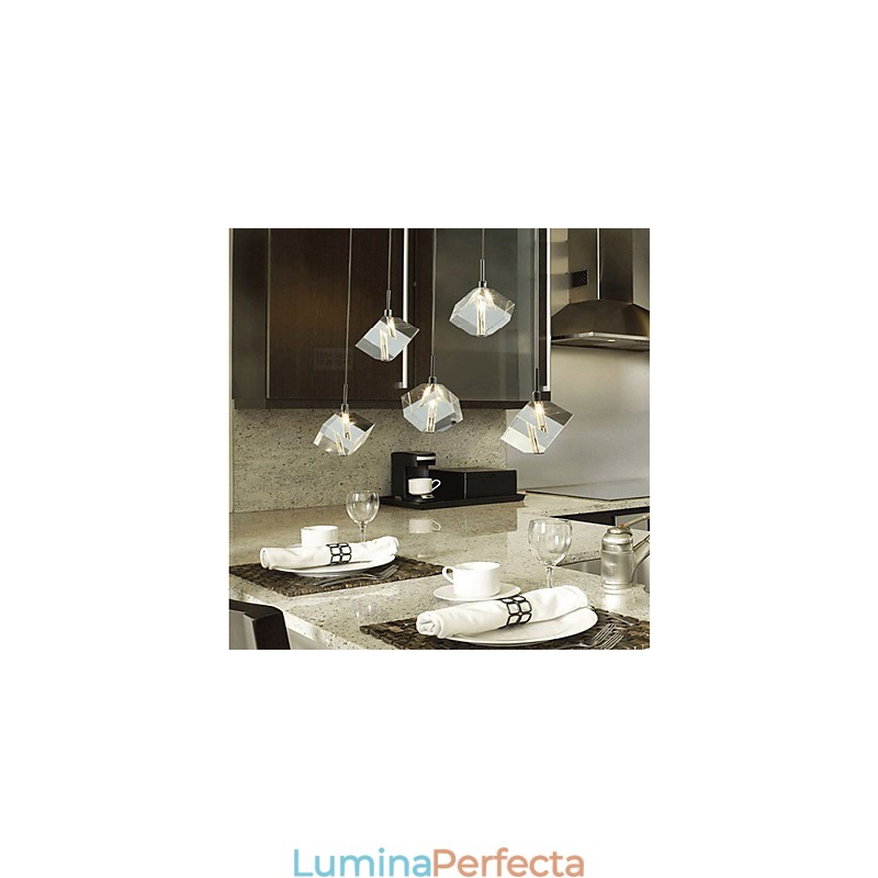 Lampă de cristal de modă Pandantiv de cristal cu cinci capete