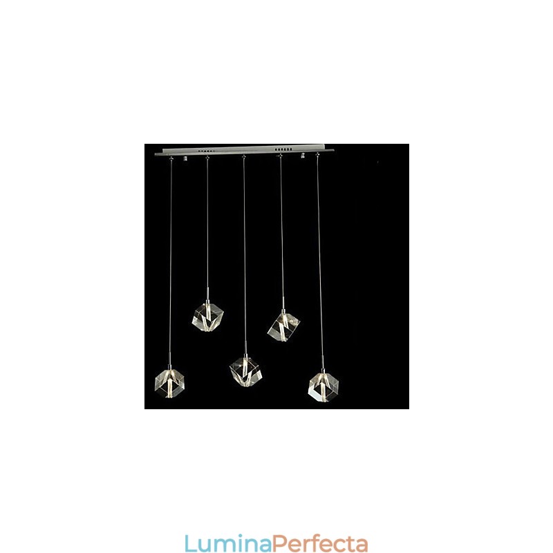 Lampă de cristal de modă Pandantiv de cristal cu cinci capete