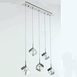 Lampă de cristal de modă Pandantiv de cristal cu cinci capete