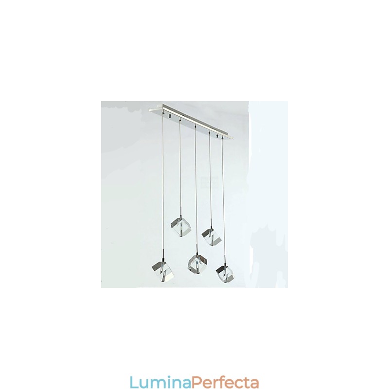 Lampă de cristal de modă Pandantiv de cristal cu cinci capete