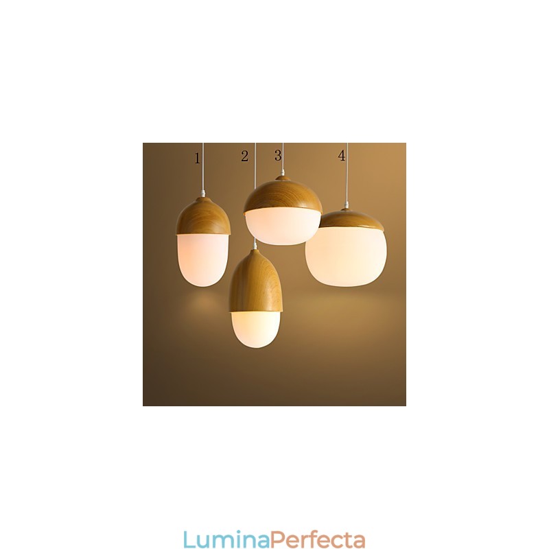 Nordic Contracted Mushroom Creative Nuts Candelabru din sticlă cu un singur cap