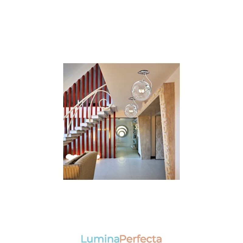 Lampă suspendată anodizată, modernă și contemporană