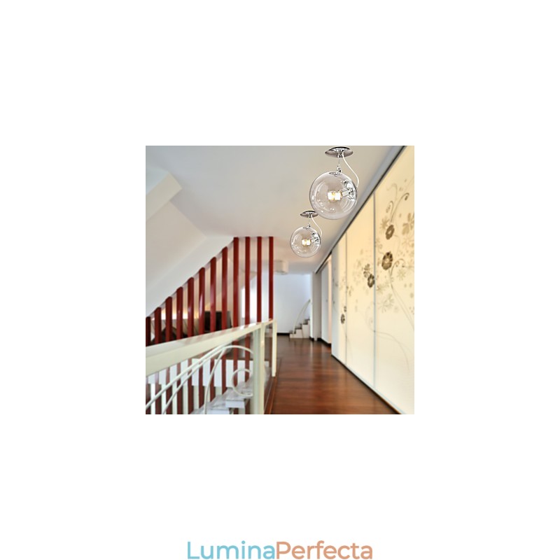 Lampă suspendată anodizată, modernă și contemporană