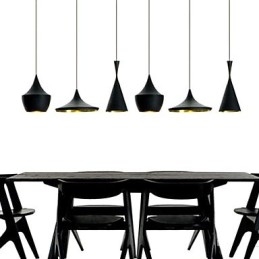 Lampă suspendată din metal cu pictură în stil mini