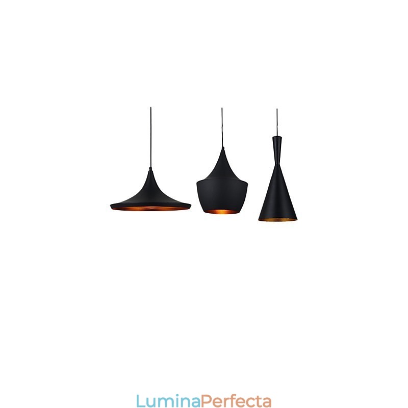 Lampă suspendată din metal cu pictură în stil mini