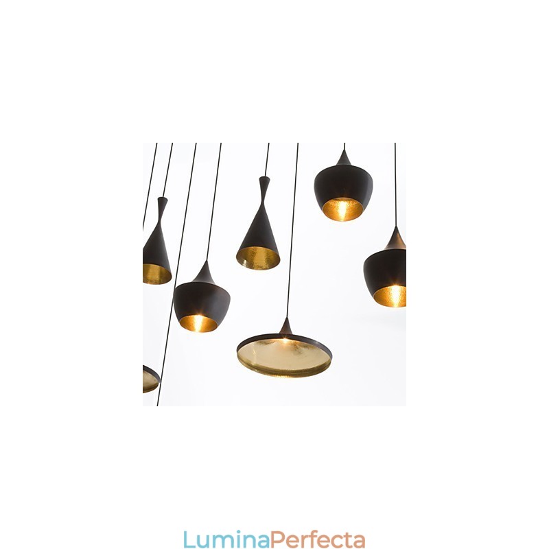 Lampă suspendată din metal cu pictură în stil mini
