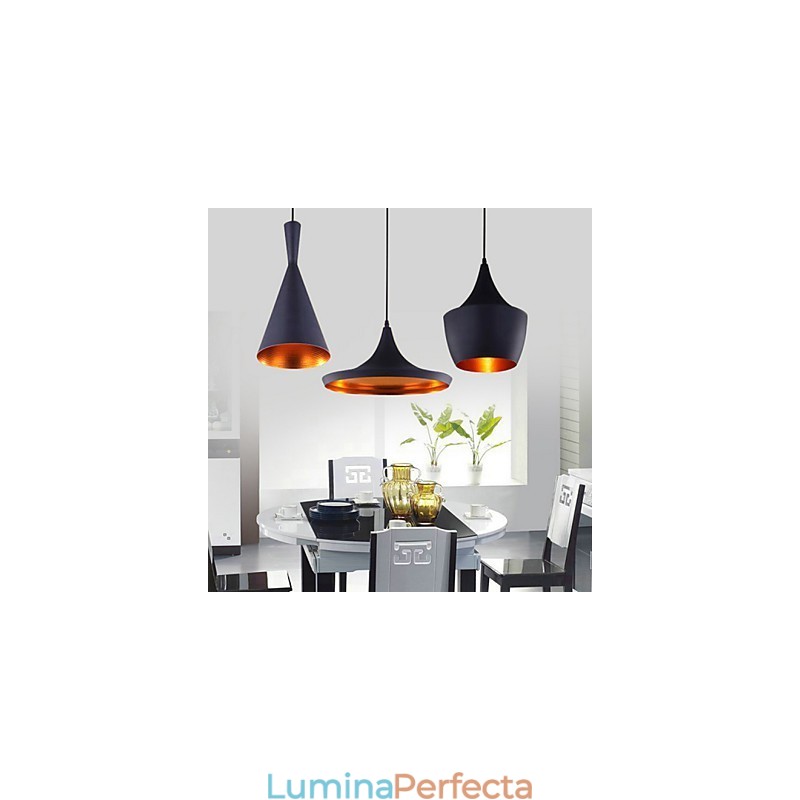 Lampă suspendată din metal cu pictură în stil mini