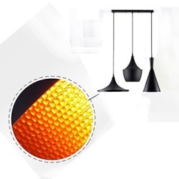 Lampă suspendată din metal cu pictură în stil mini
