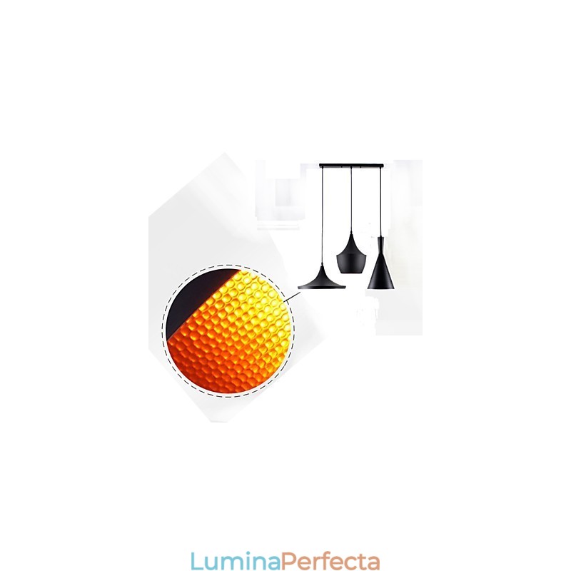 Lampă suspendată din metal cu pictură în stil mini