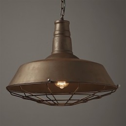 Lampa suspendata Retro 1 Lumina Vechi Metal Materila Abajur Magazin