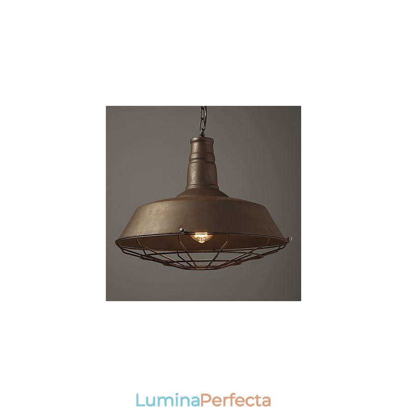 Lampa suspendata Retro 1 Lumina Vechi Metal Materila Abajur Magazin