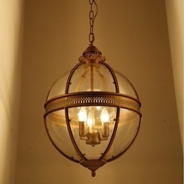 Fier Bronz Candelabru Sticlă