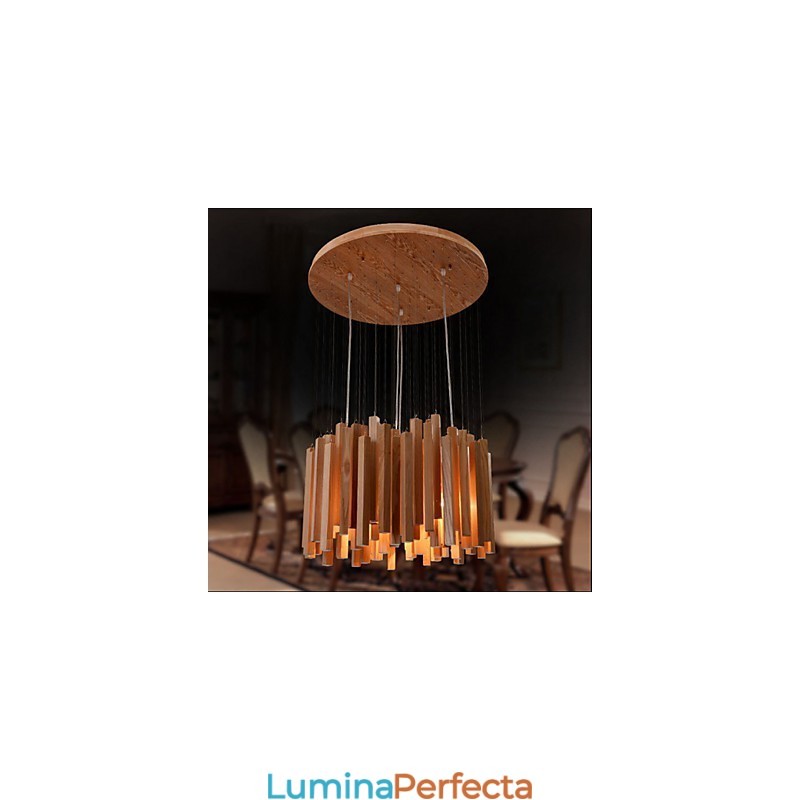 Hotel Engineering Wood Art Line Candelabru