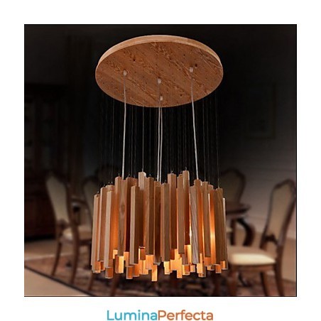 Hotel Engineering Wood Art Line Candelabru Hotel Engineering Wood Art Line Candelabru