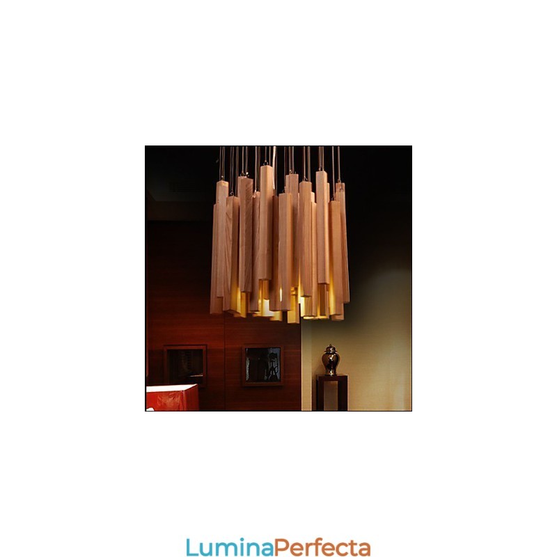 Hotel Engineering Wood Art Line Candelabru