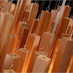 Hotel Engineering Wood Art Line Candelabru