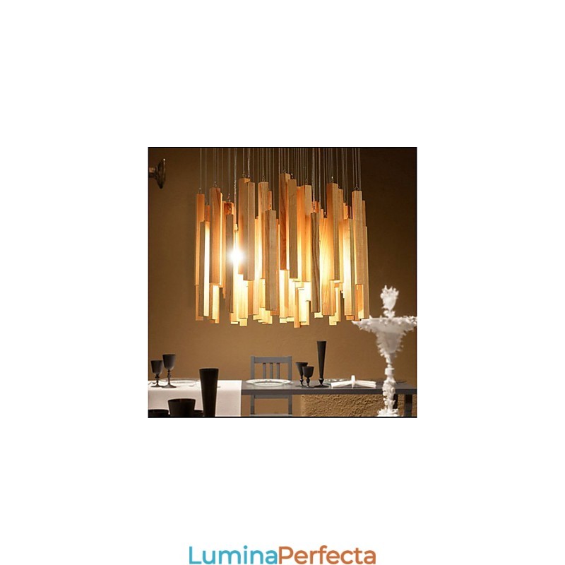 Hotel Engineering Wood Art Line Candelabru