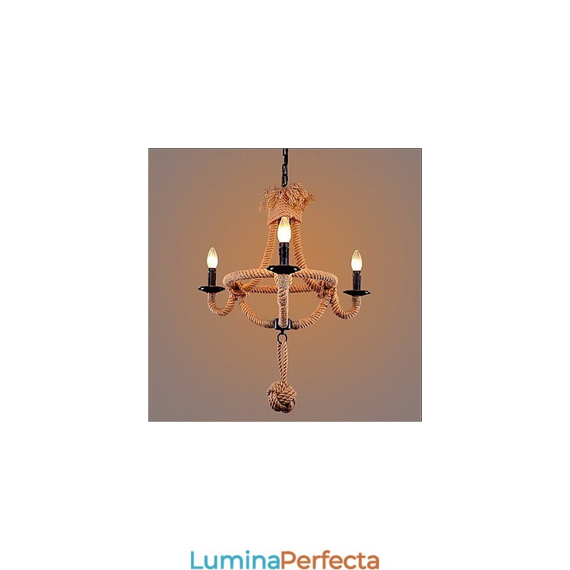 Tradițional Clasic Rustic Lodge Vintage Retro Country Pictură Candelabru din metal
