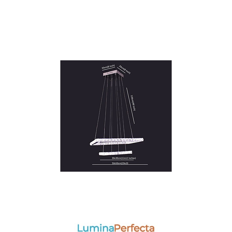 Lampă suspendată din metal, modernă și contemporană