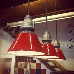 Lampă de metal vintage country
