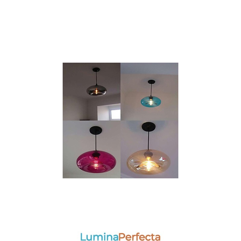 Pandantiv Caracteristic Modern 1 Lumină Cu Abajur Transparent
