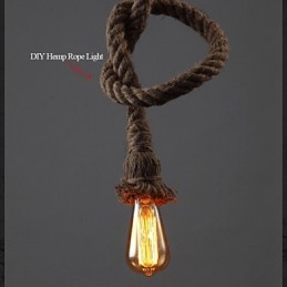 1 Lumină DIY Art Hemp Rope Lumină Creative Hemp Rope Droplight