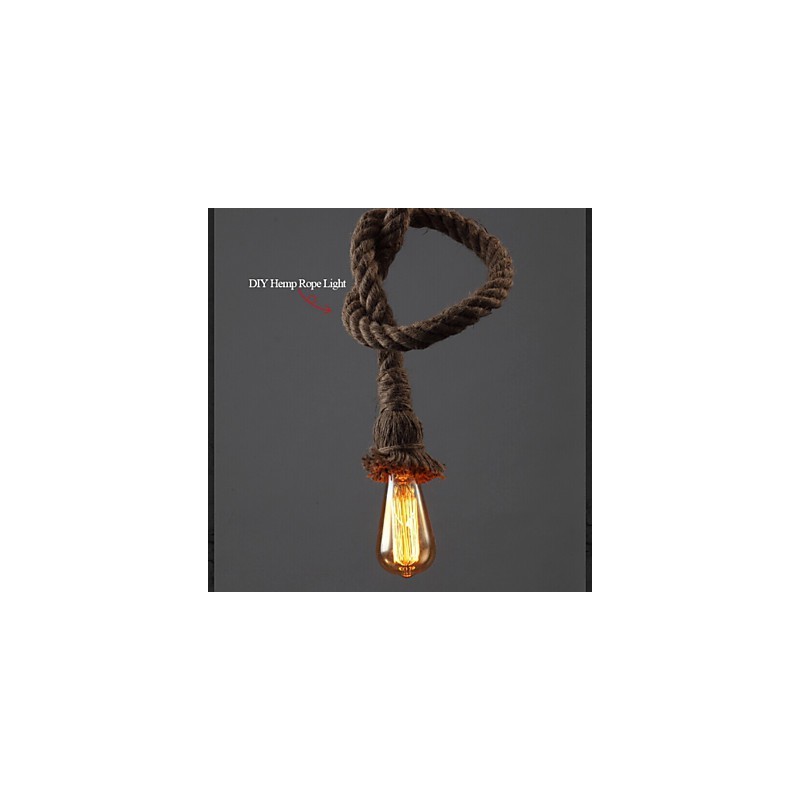 1 Lumină DIY Art Hemp Rope Lumină Creative Hemp Rope Droplight