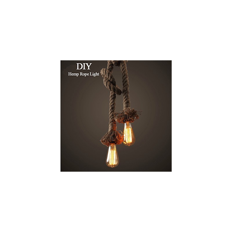 1 Lumină DIY Art Hemp Rope Lumină Creative Hemp Rope Droplight
