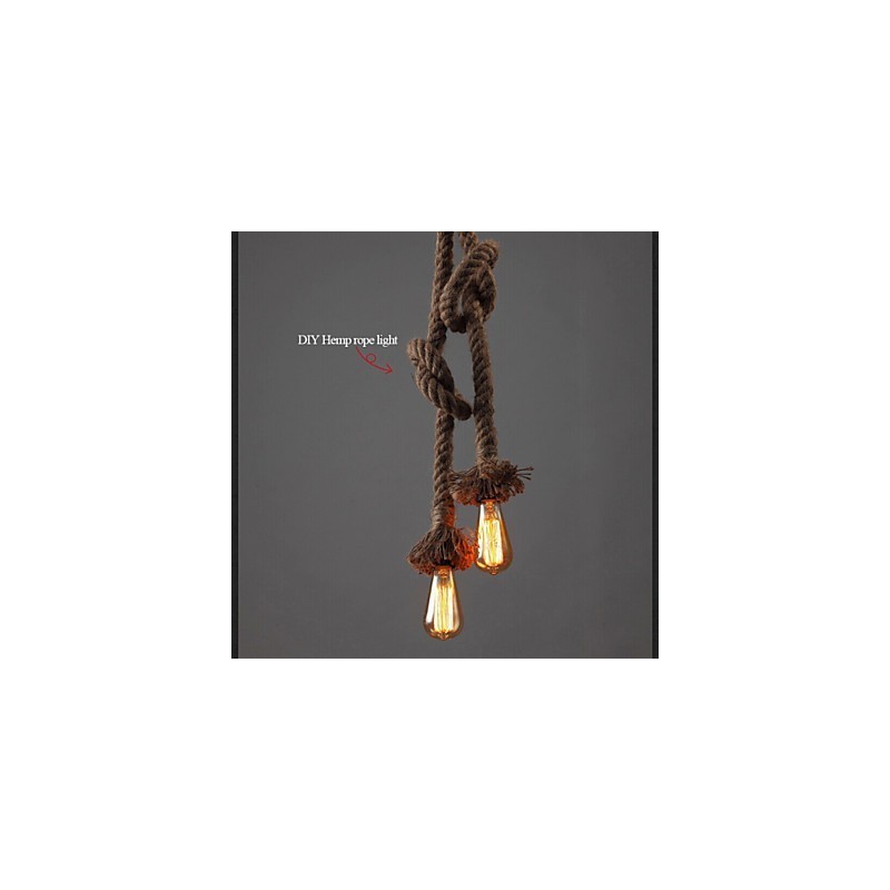 1 Lumină DIY Art Hemp Rope Lumină Creative Hemp Rope Droplight
