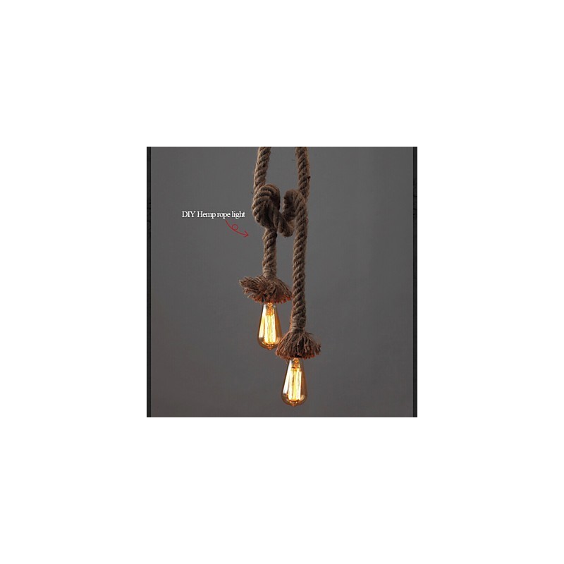 1 Lumină DIY Art Hemp Rope Lumină Creative Hemp Rope Droplight