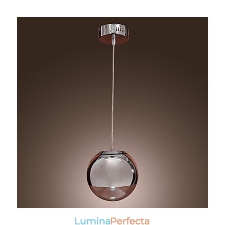 Lampă suspendată modernă și contemporană Globe în stil mini din metal cromat Lampă suspendată modernă și contemporană Globe în stil mini din metal cromat