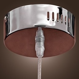 Lampă suspendată modernă și contemporană Globe în stil mini din metal cromat