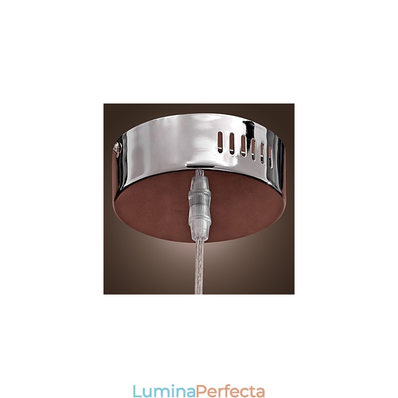 Lampă suspendată modernă și contemporană Globe în stil mini din metal cromat