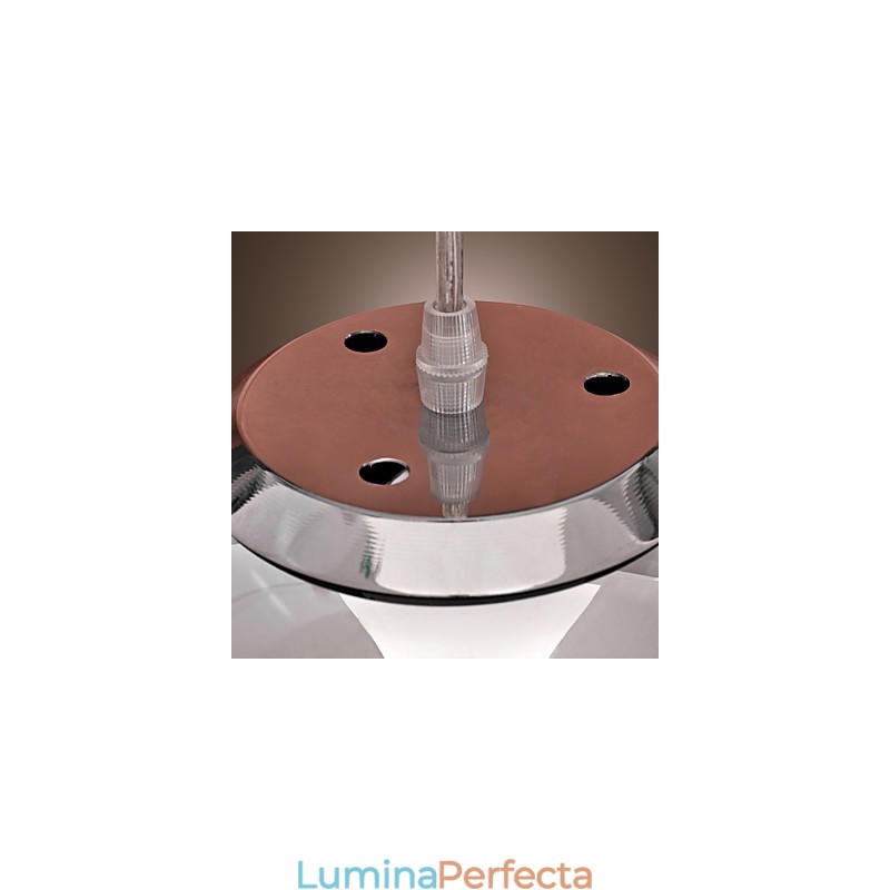 Lampă suspendată modernă și contemporană Globe în stil mini din metal cromat