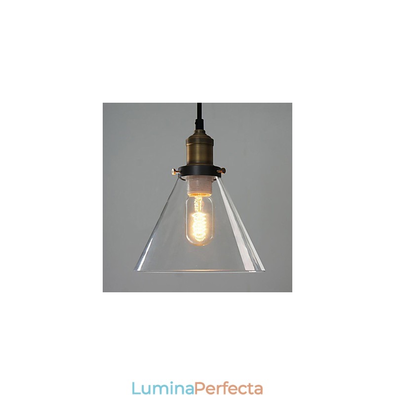 Lampă suspendată metalică tradițională clasică vintage bol mini stil pictură