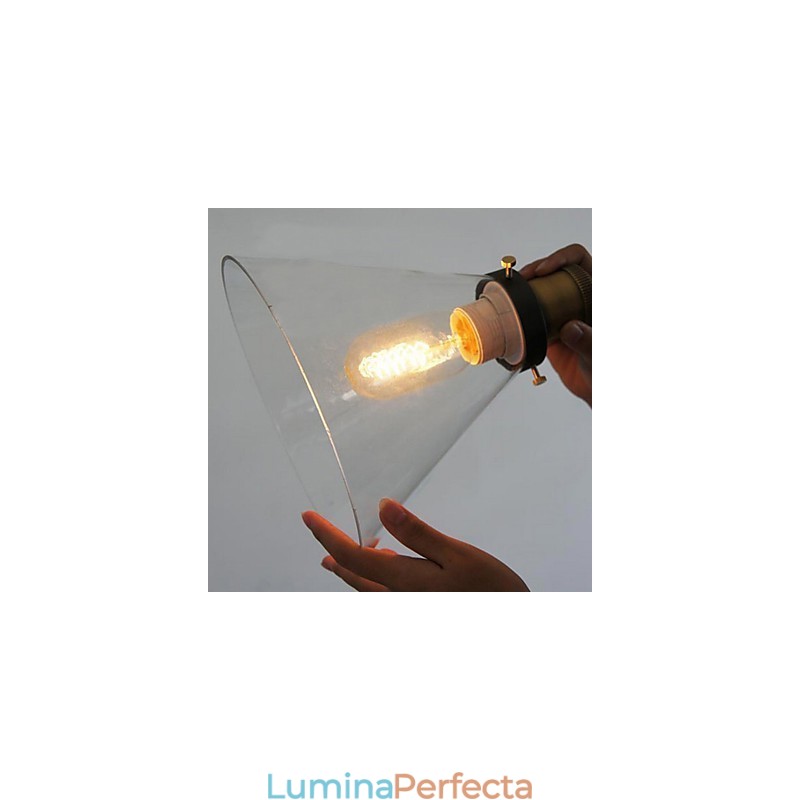 Lampă suspendată metalică tradițională clasică vintage bol mini stil pictură