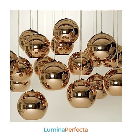 Lampă suspendată cu bile de galvanizare, sticlă, simplă, creativă, nordică, retro Lampă suspendată cu bile de galvanizare, sticlă, simplă, creativă, nordică, retro