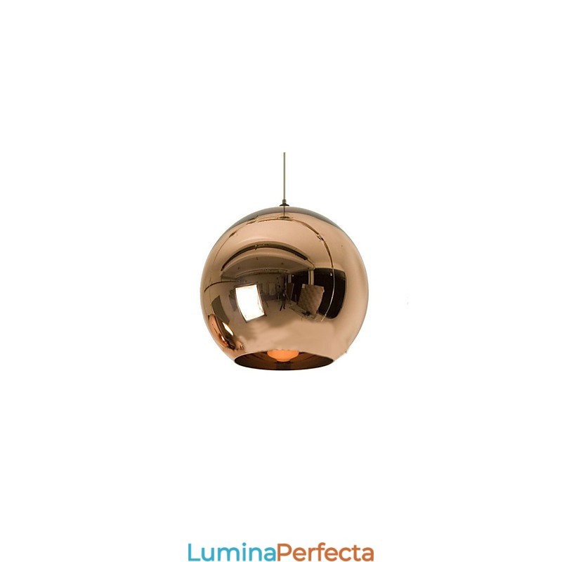 Lampă suspendată cu bile de galvanizare, sticlă, simplă, creativă, nordică, retro