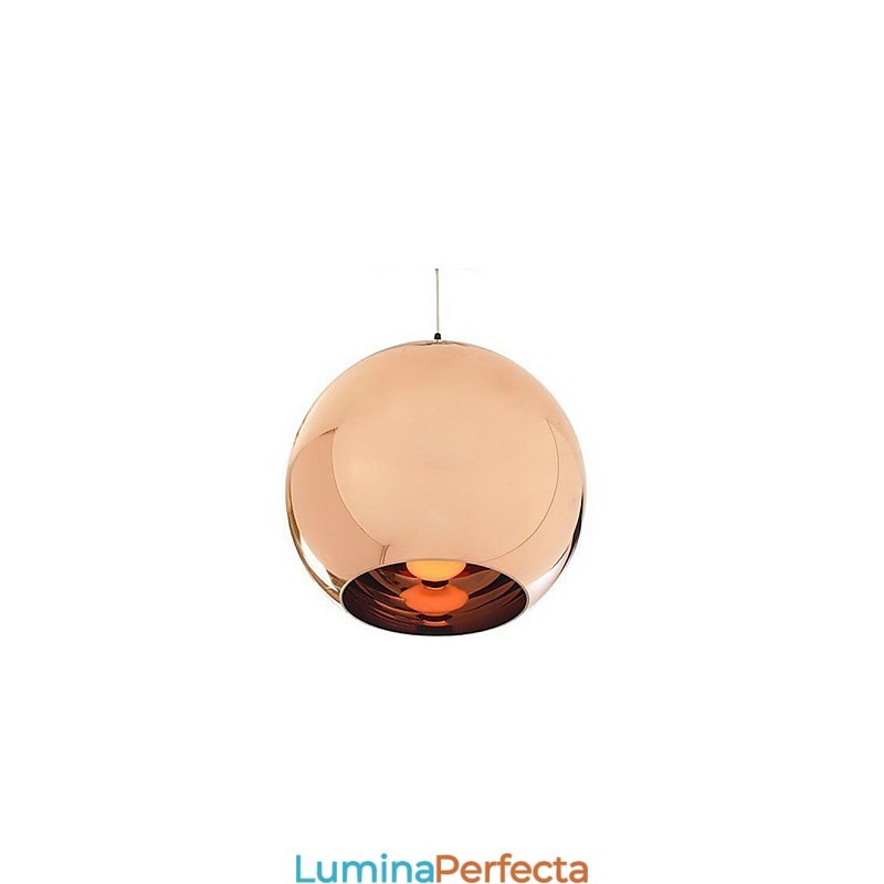 Lampă suspendată cu bile de galvanizare, sticlă, simplă, creativă, nordică, retro