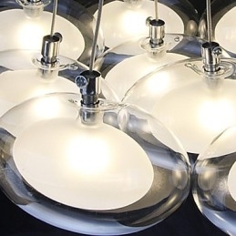 Lampă suspendată modernă, din metal cromat