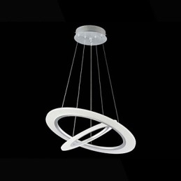 Lampă suspendată modernă de tavan Candelabru cu 2 inele