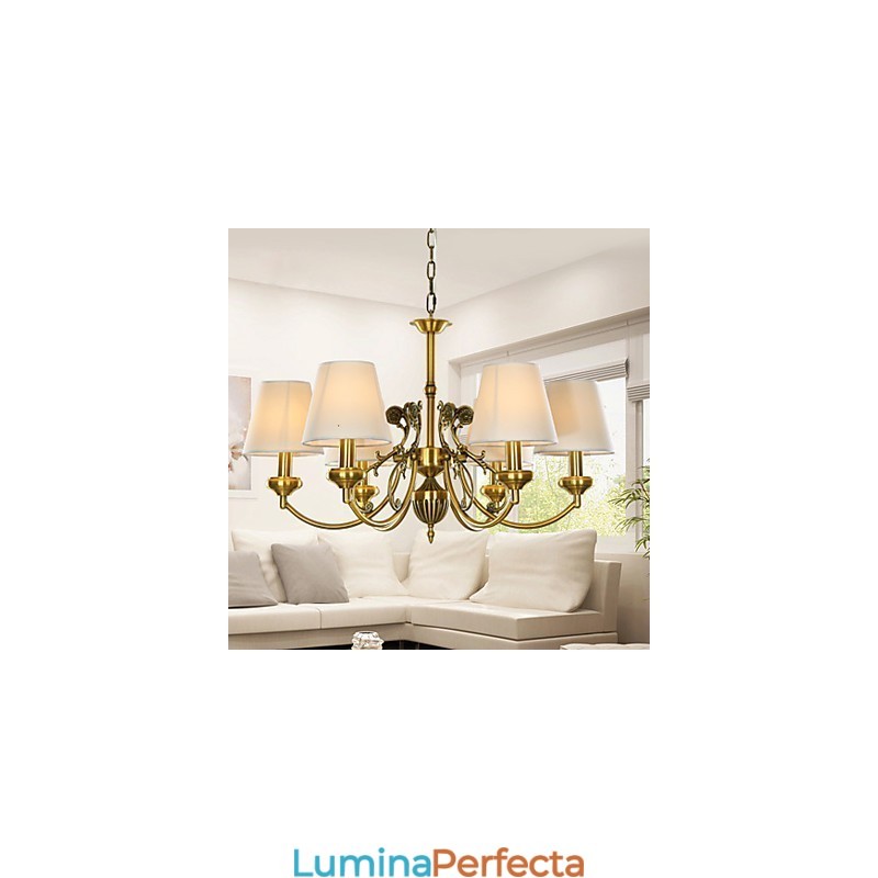 Familie de lumini suspendate cu design decorativ modern modern alb pur